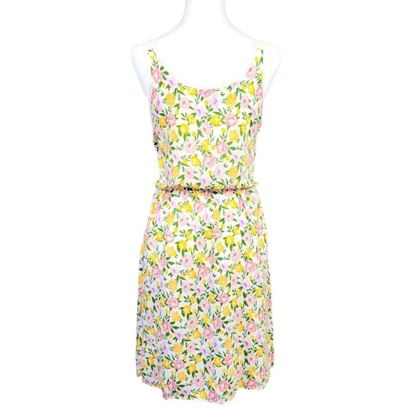 Spring Fling: Women's 2X J for Justice Sleeveless Floral Dress Chic Zipper Front - Picture 4 of 12